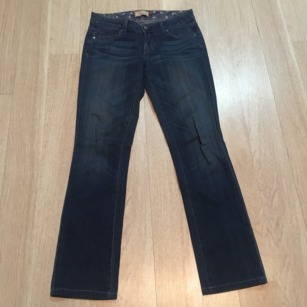 Paige Low Rise Skinny Leg Denim Jeans Size 25